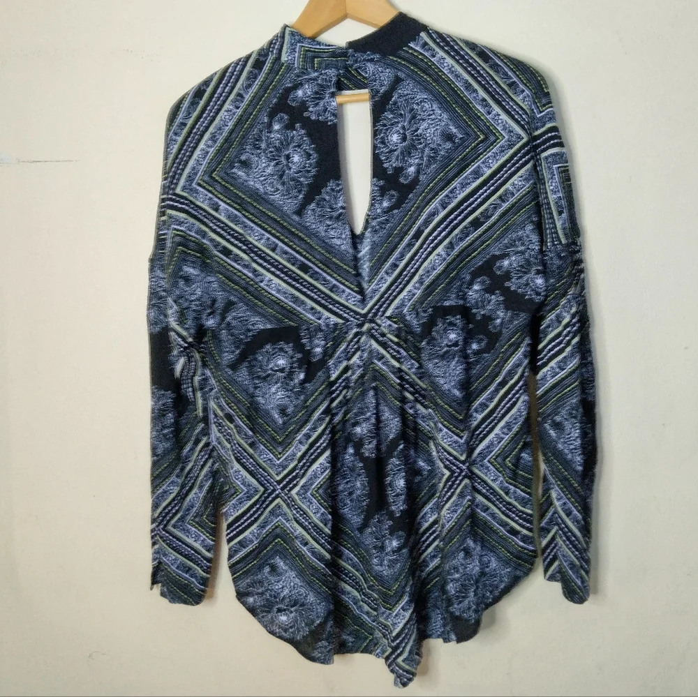 Free People Black Walking on a Dream Tunic Blouse Size S - Picture 7 of 14